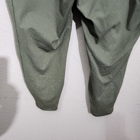 Torrid Active Leggings With Side Pockets Dots Plus Size 5 Olive Green - Picture 8 of 16